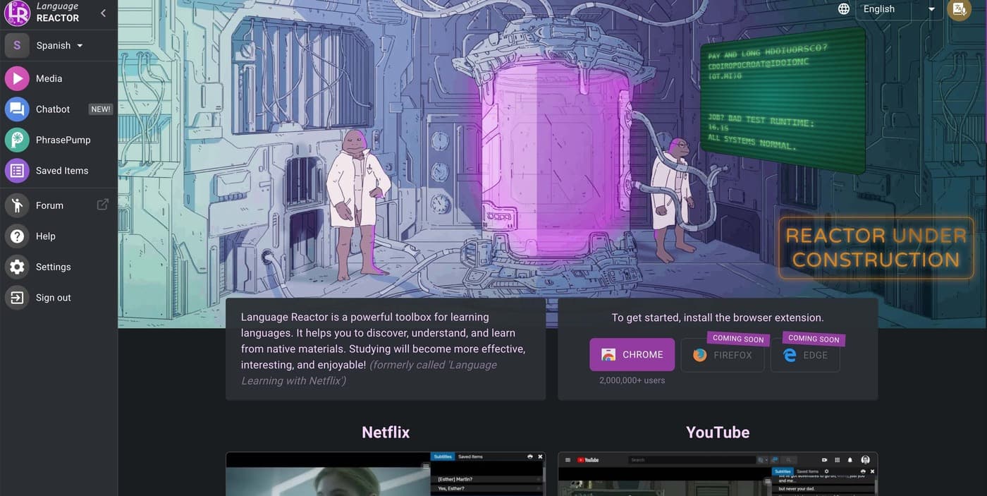 Picture of Language Reactor