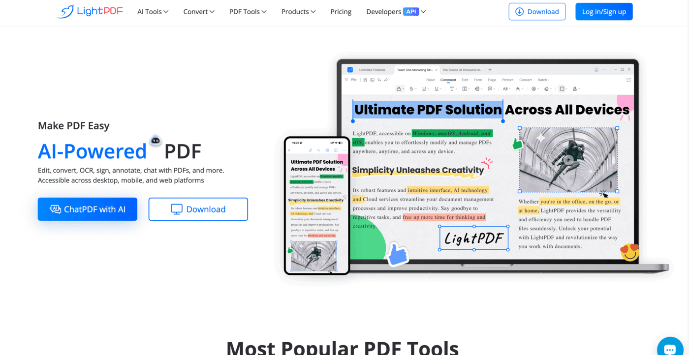 Picture of LightPDF